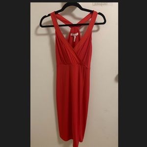 NWOT BCBGeneration red racerback midi dress XS